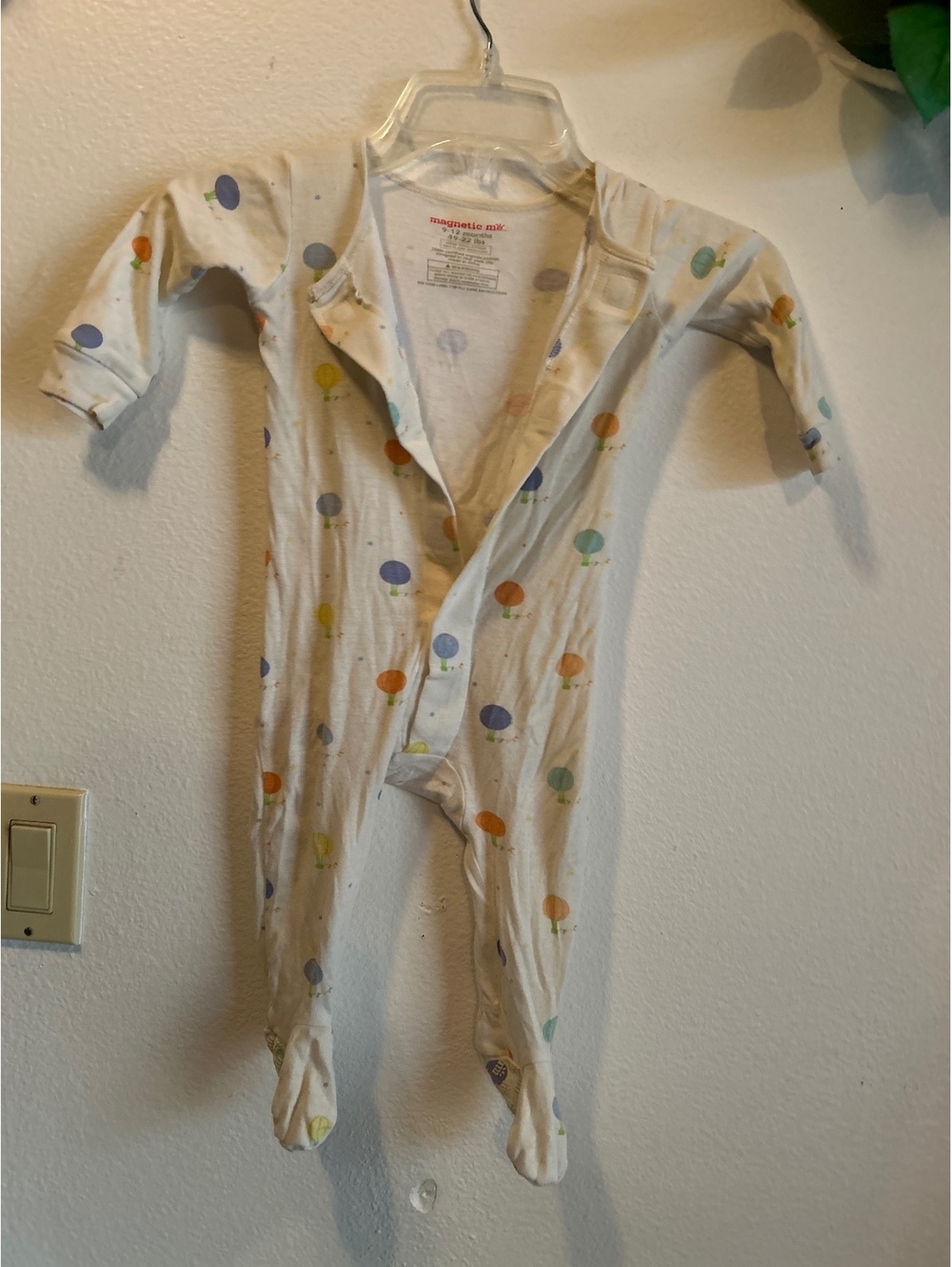 Magnetic Me Organic Cotton Baby Footed Pajamas 9-12 Months